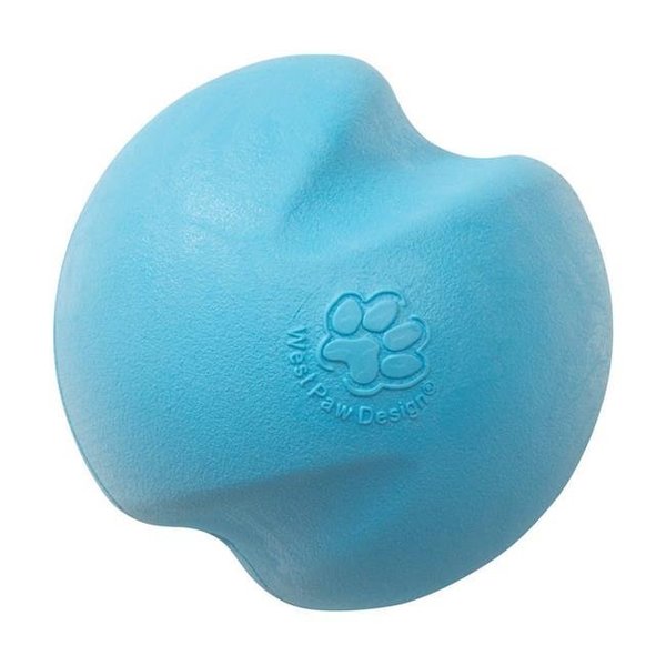 West Paw West Paw 8000441 Zogoflex Blue Jive Ball Synthetic Rubber Dog Toy; Medium 8000441